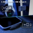 thumbnail image 4 of Auriculares para juegos Ozeino inalámbricos de 2,4 GHz para PC PS5 PS4 Switch, 4 of 7