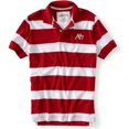 thumbnail image 1 of Aeropostale - Polo de rugby para hombre, diseño de rayas A87, color rojo, grande, 1 of 1
