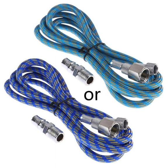 Braided Airbrush Air Hose 1.8M Long Standard Size Fittings on Both End for Most Airbrush Kit with Inline Moisture Filter