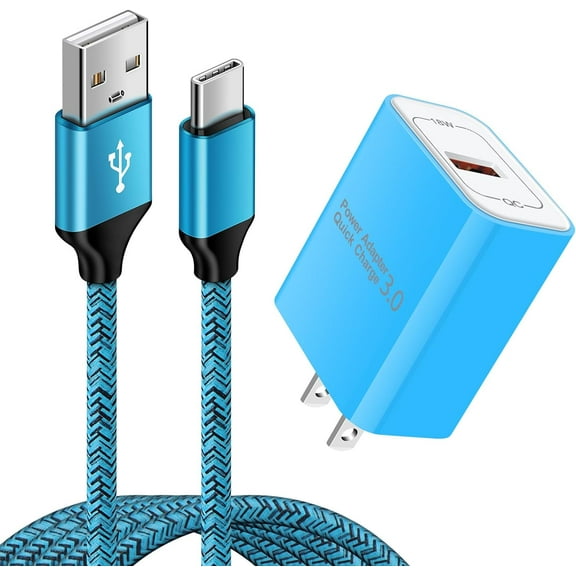 chalian Android Charger Fast Charging for Samsung Galaxy A13 5G/A03s/A04s/S23/S22 Ultra/S21 FE/S20/S10/S9/A11/A12/A32/A35/A55 5G,USB Type C Charger Power Block Wall Adapter with USB C Cable 6FT