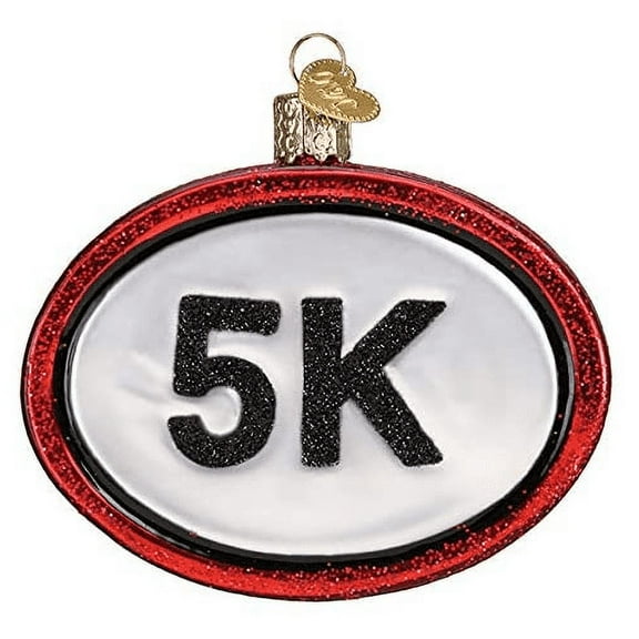 Old World Christmas Blown Glass Ornament for Christmas Tree, 5K Run
