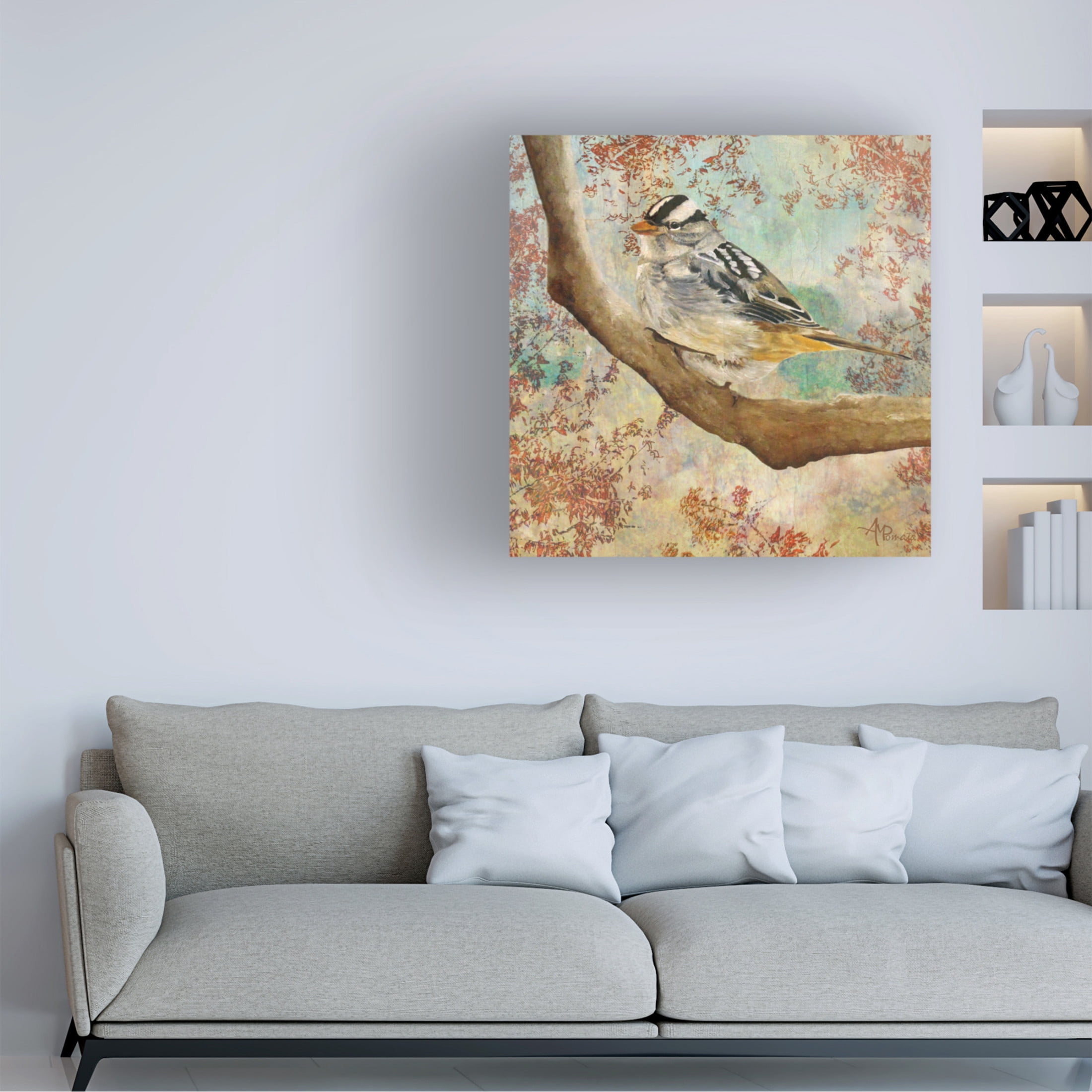 Canvas Wall Art - Angeles M. Pomata 'Autumn Sparkles' Wall Art for Living Room, Bedroom, or Office Décor by Trademark Fine Art - 14 x 14 Inches