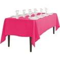 thumbnail image 3 of LinenTablecloth 60 x 126-Inch Rectangular Polyester Tablecloth Fuchsia, 3 of 4