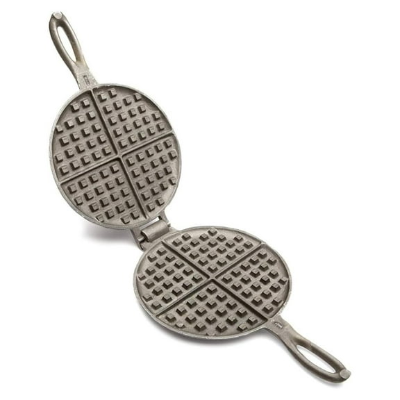 Industries Old Fashioned Waffle Cast Iron, Black