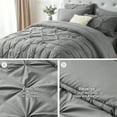 thumbnail image 4 of Davulos Full Comforter Set,7 Pieces Dark Grey Bedding Sets for All Season Bed in a Bag with Comforter ,Flat Sheet ,Fitted Sheet ,Pillowcases & Shams, 4 of 8