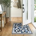 thumbnail image 2 of ODIKA 2'x3' Washable Doormat Non-Slip, Low Pile Livingroom Abstract Interlocking Shapes Geometric Mosaic Neutral for Entryway, Kitchen, Laundry Room, 2 of 7