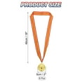 thumbnail image 2 of Unique Bargains 2 Inch Olympic Style Gold Award Medals 1st Prize with Neck Ribbon, 12 Pieces, 2 of 6
