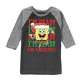 thumbnail image 1 of SpongeBob SquarePants - I'm Ready For Christmas - Toddler And Youth Raglan Graphic T-Shirt, 1 of 7