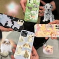 thumbnail image 4 of Clmj cute cartoon hamster dog phone case for iPhone 11 12 mini 13 Pro 14 XR XS Max X 7 8 plus se 2020 silicone protective cover, 4 of 5