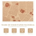 thumbnail image 2 of 100 Pcs English Newspaper Pad Oil Sandwich Hamburger Buns French Fries Wrapping, 2 of 6