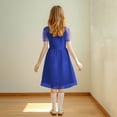 thumbnail image 2 of Juslio Girl Dresses Casual Short Sleeve Tulle Summer Beach A-line Knee Length Blue Sundress, 2 of 7