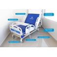 thumbnail image 4 of Cama Hospital Electrica Gambimedic 4 Funciones Posiciones Elevacion Espalda y Pies y Altura Ajustable 43cm Hasta 71cm Incluye Colchon 12CM Portasuero Cama Enfermeria Hospitalaria Ideal Para Casa, 4 of 10