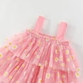 thumbnail image 5 of Baby Girls Dress Toddler Girl Strap Floral A-Line Princess Dresses Kids Summer Beach Vacation Clothes, 5 of 6
