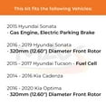 thumbnail image 2 of MAX Advanced Brakes - Front Brake Kit For 2015-2019 Hyundai Sonata| Carbon Ceramic Brake Pad and Rotor Kit| Daily Driving Geomet Coated Brake Rotors, 2 of 9