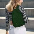 thumbnail image 5 of Disketp Emerald Green Sparkling Mochila de Lona Estampada, Mochila Escolar de Viaje Ligera para Estudiantes y Portátil-Small, 5 of 5