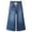 MidBlue-2709, variant on KIDSCOOL SPACE Little Girls Wide-leg Denim Pants, 5-14T Loose Elastic Waist with String Flared Jeans Bottoms,Mid Blue,4-5 Years