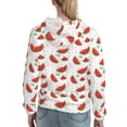 thumbnail image 7 of Sigee Hand Drawn Watermelon for Women's Pullover Hoodie Sweatshirts Adult Casual Long Sleeve Sweatshirts ,Sizes S-2XL-XX-Large, 7 of 7