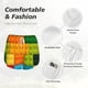 thumbnail image 4 of Balery Colorful Building Blocks Pantalones cortos deportivos para mujer con forro y dos bolsillos, elásticos, para entrenamiento, gimnasio, yoga-Small, 4 of 7