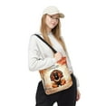 thumbnail image 2 of Happy Thanksgiving Labrador Retriever Turkey Costume Pumpkins Autumn Leaves All Over Print 3D Canvas Tote Bag Lab Dog Lover Gifts Reusable Handbag - 13014, 2 of 5
