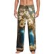 thumbnail image 1 of Balery Rustic Daisy Mason Jars Pantalones de pijama para hombre, pijama ultraligero, pantalón de descanso-Medium, 1 of 6