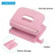 thumbnail image 4 of Uxcell 1/4" 2 Hole Paper Punch Metal Hole Puncher, 8 Sheet Punch Capacity Adjustable Hole Punch, Pink, 4 of 6