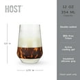 thumbnail image 3 of Host Freeze XL Cooling Cup, Insulated Wine Glasses, 12oz Set of 1, Tortoise, 3 of 10