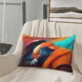 thumbnail image 5 of Yiaed Abstract Fabric Color Waves Print Brushed Microfiber Envelope Pillowcases, Standard,Envelope Closure Pillow Cases(Without Pillow Core)-16"x24", 5 of 6