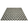 thumbnail image 4 of Nourison  Smithsonian Museum LEA01 Wool Area Rug Black/White 8' x 10' Contains Latex Leather Geometric Handmade 8' x 10' Indoor, 4 of 5