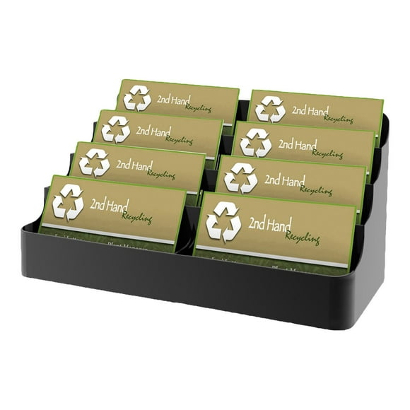 Deflecto Sustainable Office - Business card holder - 400 cards - black