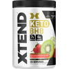 Xtend Keto BCAA Powder, Sugar Free BHB Exogenous Ketones Supplement with BHB Salts & Electrolytes, 7g BCAAs for Men & Women, Strawberry Kiwi Splash, 20 Servings
