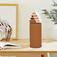 thumbnail image 2 of hulanddfd Silicone Pencil Cases, Stationery Organizer, Large Capacity Office Pen Container, Retractable Waterproof Storage Bag(Brown), 2 of 6