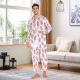 thumbnail image 6 of FORMRS Onesies Pajama for Adults Unisex Hoodie Winter Jumpsuit One Piece Sleepwear, Sizes S-2XL, Pink Popsicle Pattern, 6 of 7