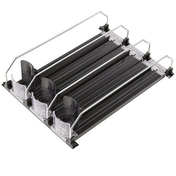 Soda Can Dispenser for Refrigerator with Adjustable Glide - Perfect Soda, Beer, and Other Beverages