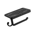 thumbnail image 4 of Paper Roll Rack, Toilet Paper Roll Towel Holder Black Practical Slick Corner with Phone Storage Shelf for Bathroom Gold,Black,White, 4 of 8