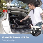 R3 Electric Scooter for Adults with 350W Motor, Max 21 Mph Speed & 21 Miles Range, Black