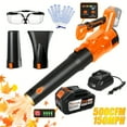 thumbnail image 2 of 21V Cordless Leaf Blower, 150MPH 500CFM - Lightweight, Rechargeable Battery & Charger, Powerful for Lawn Care, Yard Cleaning, Snow Blowing - Durable, US Plug, 2 of 11