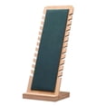 thumbnail image 1 of Bamboo necklace display stand organizer with soft mat, nice workmanship, durable 10x9.5x26cm, 1 of 9