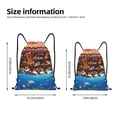 thumbnail image 4 of Bingfone Animals On Noah'S Ark2 Drawstrings Backpacks Bags For Men Women Gym Drawstrings Bag, 4 of 9