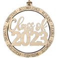 thumbnail image 2 of Clase de 2023 Grad Ornamento Graduación Coche Charm Regalo para 2023 Senior Colgante de madera para la temporada de graduación, 2 of 6
