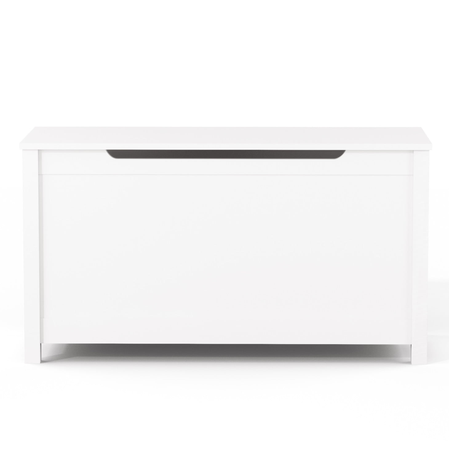 JAMPOOCA Kids Wooden Fiberboard Toy Storage Chest, White