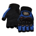thumbnail image 4 of Guantes de seguridad anticaída para montar a caballo, de medio dedo, antideslizantes, resistentes al desgaste, para carreras de motociclismo y ciclismo, 4 of 5