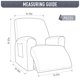 thumbnail image 5 of Funda reclinable TAOCOCO, 4 piezas, funda elástica para sofá, 1 asiento, 5 of 6