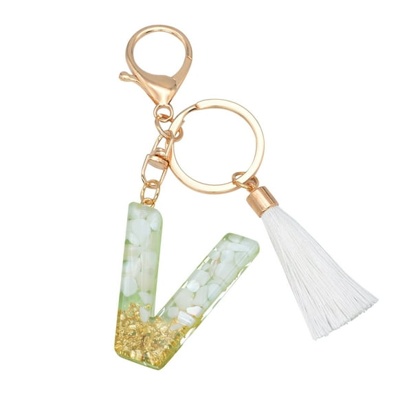 DQRPSEETB Wristlet Keychain Creative Keychain Color Letter Keychain Translucent Resin Pendant Personalized Keychains Personalized Keychain Letter Translucent Pendant Color Resin Creative Keychains P