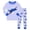 0-Blue895, variant on WOYY 2Pcs Outfits for Boys Plane Print Long Sleeved Top Pants Sleepwear Set, Sizes 2-3T