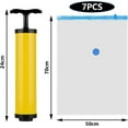 thumbnail image 2 of Vacuum Compression Bags for Space-Saving, Ideal for Clothing and Bedding, Double Zip Seals for Airtight Closure, Transparent Design for Quick Item Recognition, 2 of 5