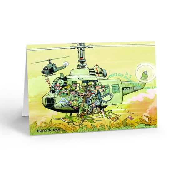 Huey Helicopter Note Cards - 10 Cards and Envelopes - Aviation - 14181