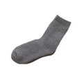 thumbnail image 1 of Baberdicy Socks Autumn and Winter Heavy Wool Socks Solid Color Medium Tube Socks Thick Warm Hoop Socks Stockings and Fluffy Towel Socks Mens Socks Dark Gray, 1 of 4