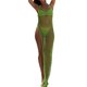 thumbnail image 1 of VISgogo Vestido de playa para mujer, cuello halter, espalda abierta, sin mangas, para bikini/traje de baño VISgogo moda, 1 of 9