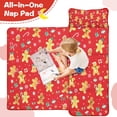 thumbnail image 4 of Red Christmas Gingerbread Man Pattern Toddler Nap Mats for Kids Preschool,50"x20" Sleeping Mat Bag or Kids,Toddler Sleeping Bag,Toddler Nap Mat or Daycare, 4 of 6