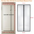 thumbnail image 3 of Homearda Magnetic Screen Door Fiberglass White-New Upgraded -Durable Mesh Curtain with Weights in Bottom-Full Frame Magic Seal-Hands Free-Pet and Kid Friendly-Screen Size is 39''x83'' -White, 3 of 4